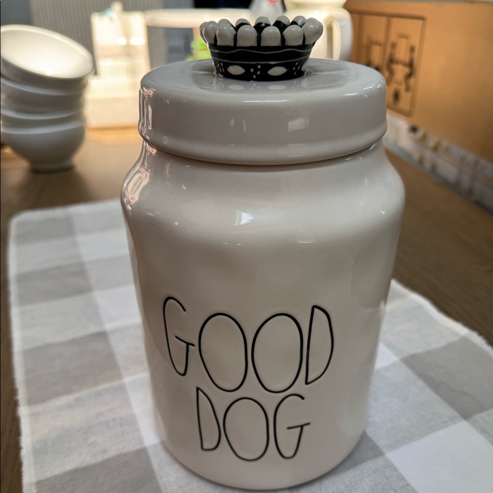 Rae Dunn Dog Treat Cannister